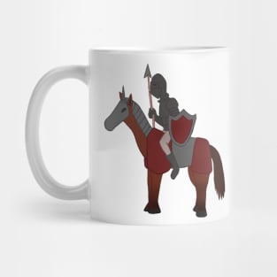 Formidable knight on a horse Mug